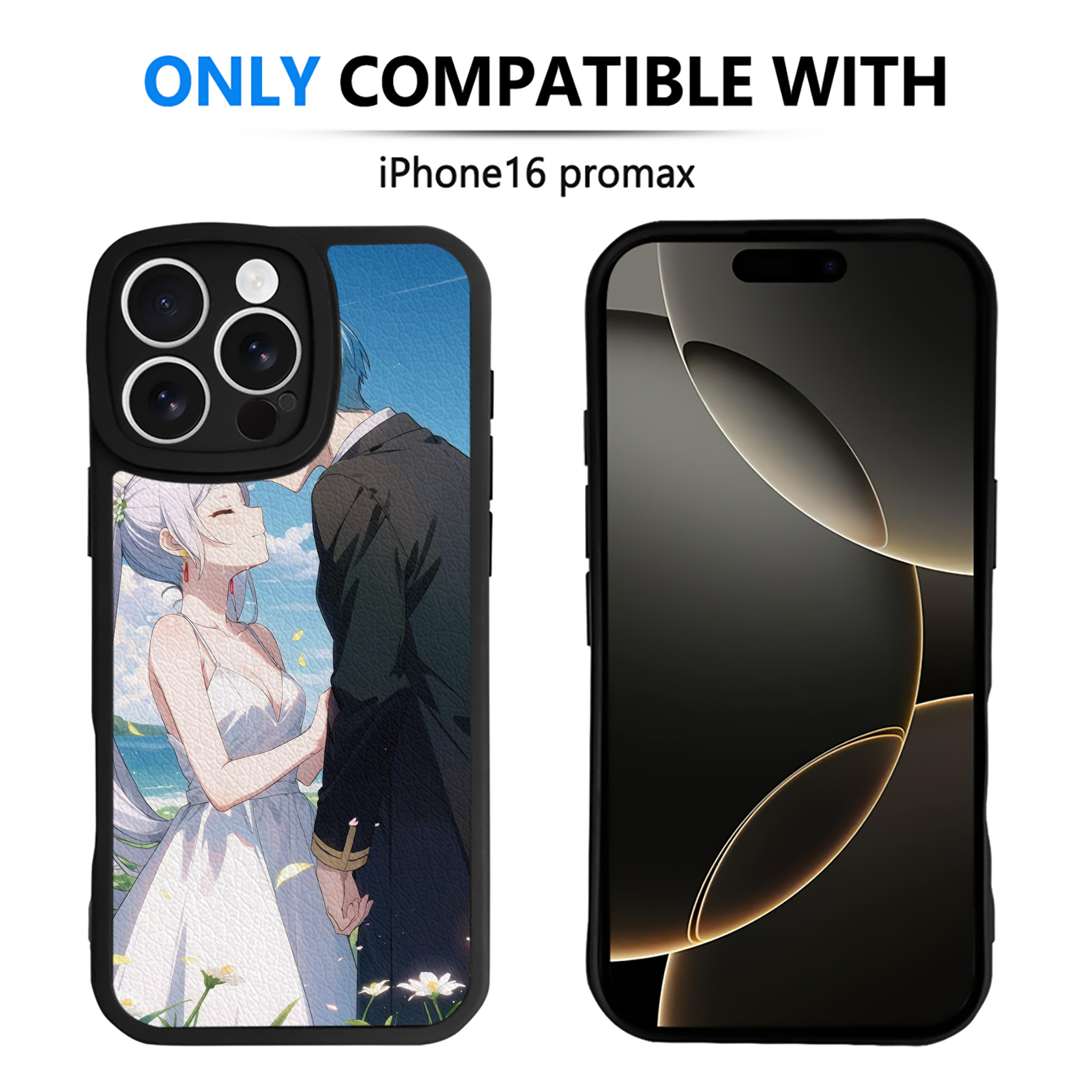 （画像用） 葬送のフリーレン Frieren 【iPhone 16シリーズ対応】シリコンスマホケース（レザー調） 材質：シリコン